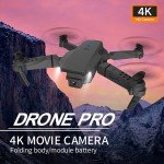 4K Dual Camera Foldable RC Drone with Batteries