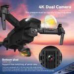 4K Dual Camera Foldable RC Drone with Batteries