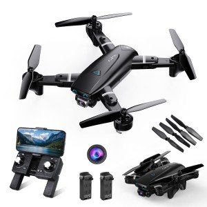 Foldable GPS 4K HD Camera RC Drone with 2 Batteries