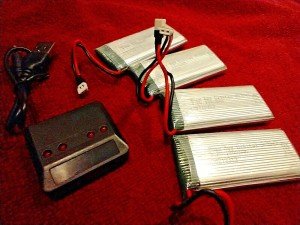 High Capacity 1800mAh Drone Batteries + Charger