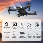 4K Dual Camera Foldable RC Drone with 4 Batteries