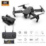 4K HD Foldable Dual Camera RC Drone with 4 Batteries
