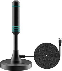 Digital HDTV Antenna with Magnetic Base, 50+ Mile Range