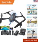 1080P Beginner Drone with 2 Batteries for Aerial Fun!