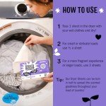 Molly's Suds Lavender Dryer Sheets for Sensitive Skin