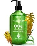 Organic Aloe Vera Gel for Face, Body & Hair