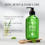 Organic Aloe Vera Gel for Face, Body & Hair