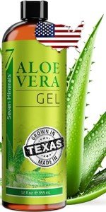 Organic Aloe Vera Gel - 12oz, Vegan & Unscented