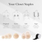 Sticky Reusable Silicone Nipple Covers with Travel Box