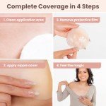 Reusable Adhesive Nipple Covers for Women (1 Pair)