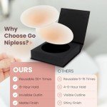 Reusable Adhesive Nipple Covers for Women (1 Pair)