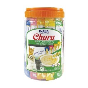 Churu Cat Treats - Grain-Free Tuna & Chicken 50 Tubes