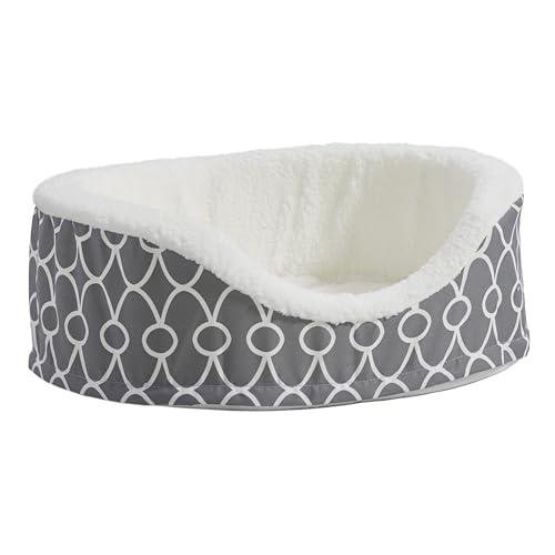 Cozy Gray Egg-Crate Orthopedic Pet Bed, Small