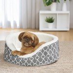 Cozy Gray Egg-Crate Orthopedic Pet Bed, Small