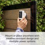 Ring Outdoor Cam Plus - Battery, 2K Video, White