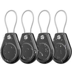 4-Pack Waterproof AirTag Holders for Secure Tracking