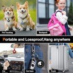 4-Pack Waterproof AirTag Holders with Keychain