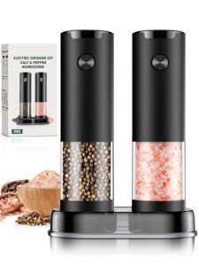 Automatic Electric Salt & Pepper Grinder Set - 2 Pack
