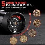 Automatic Electric Salt & Pepper Grinder Set - 2 Pack