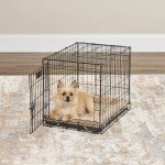 Tan Deluxe Wave Bolster Bed for Small Dogs