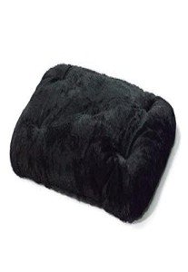 MidWest Cozy Plush Pet Bed, Black, 23"x18