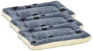 Reversible Paw Print Dog Bed for Tiny Breeds