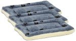 Reversible Paw Print Dog Bed for Tiny Breeds