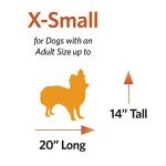 Reversible Paw Print Dog Bed for Tiny Breeds