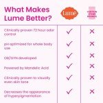 Lume Peony Rose Whole Body Deodorant Bundle