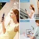 JISULIFE Mini Handheld Fan with Power Bank (Pink)