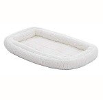 Cozy Double Bolster Bed for Pets – 18" White