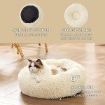 Cozy Round Cat Bed for Indoor Cats - Oat Milk