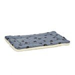 Reversible Blue/White Paw Print Dog Bed 28.5”