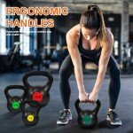 Fitvids 4-Piece Kettlebell Set for Strength Training