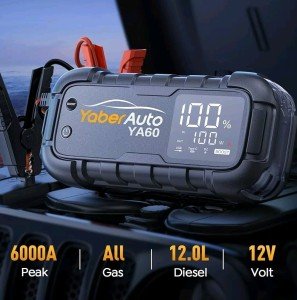 3000A UltraSafe Portable Jump Starter & Power Bank