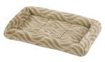 Deluxe Tan Bolster Bed for Tiny Dogs