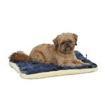 Reversible Paw Print Pet Bed for Small Dogs