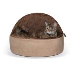 Self-Warming Hooded Pet Bed for Cats & Dogs