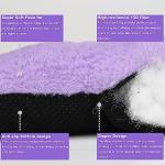Super Soft Purple Dog Bed for Crates 18