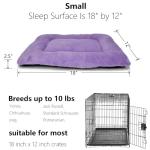 Super Soft Purple Dog Bed for Crates 18