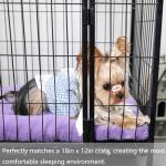 Super Soft Purple Dog Bed for Crates 18