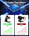 Portable 3-in-1 Wireless Charger for Apple & Android
