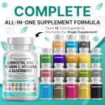 Quercetin, Zinc, Vitamin C & D Supplement Blend