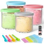 4 Pack BPA-Free Pint Containers for Ninja Creami