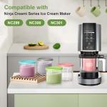 4 Pack BPA-Free Pint Containers for Ninja Creami