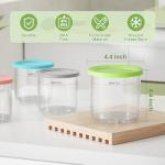 4 Pack BPA-Free Pint Containers for Ninja Creami