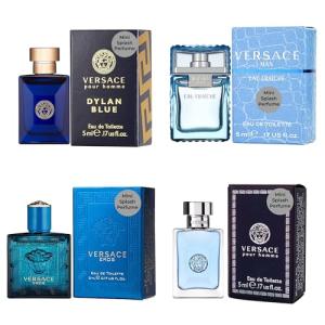Versace Men's Cologne Sampler Set - 4 Mini Fragrances