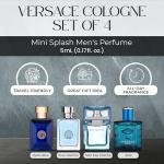 Versace Men's Cologne Sampler Set - 4 Mini Fragrances