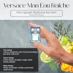 Versace Men's Cologne Sampler Set - 4 Mini Fragrances