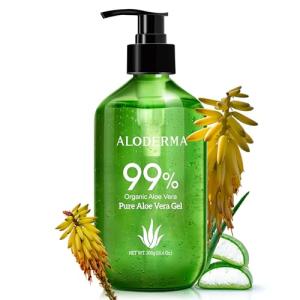 Organic Aloe Vera Gel for Face, Body & Hair
